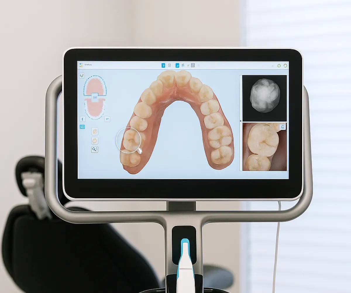 Dental 3D scan technology mapping